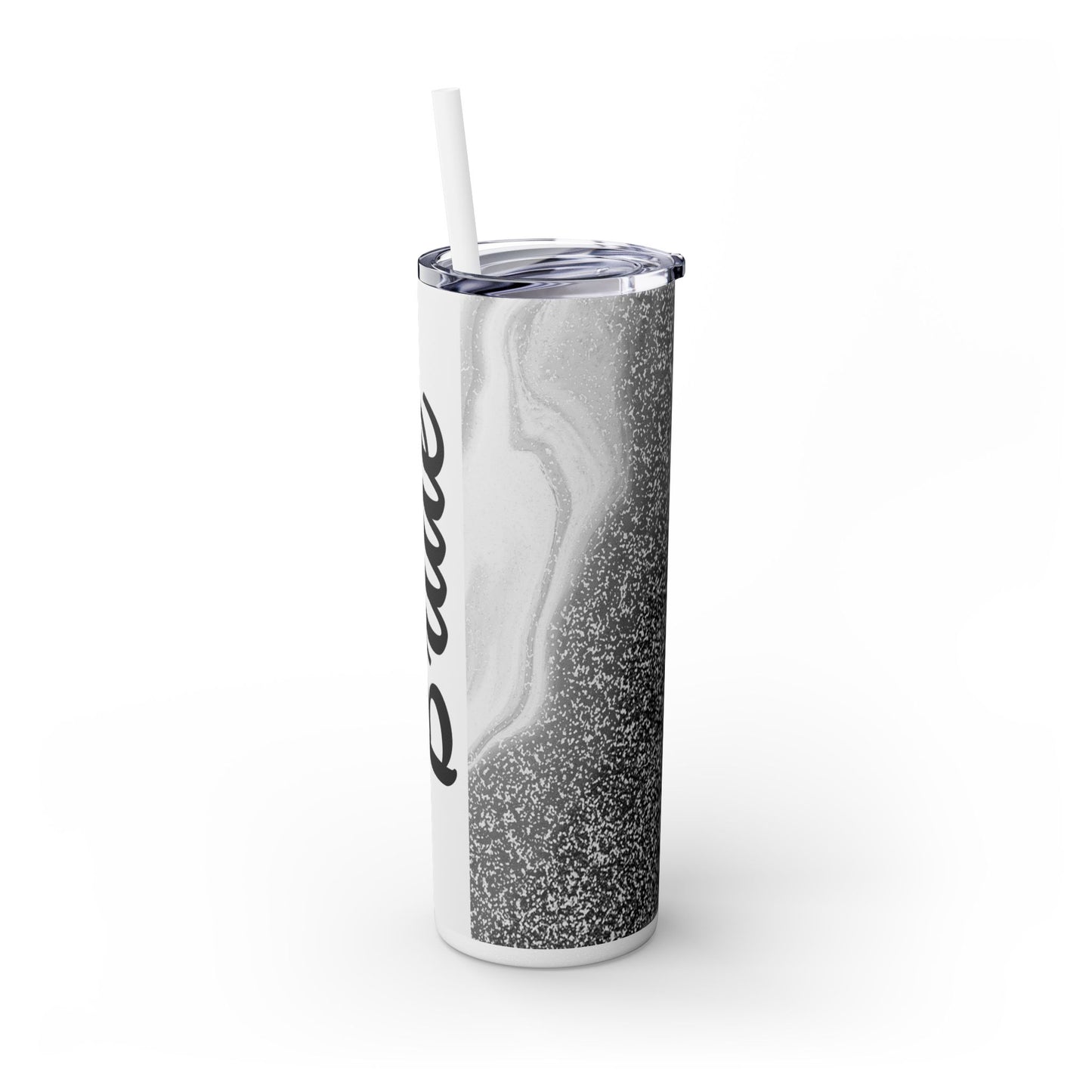 Bride Skinny Tumbler, 20oz - Silver Wedding Formal Bridal Gift, Drinkware, Bridal Party Favors, Bachelorette Gift, Wedding Anniversary Gifts