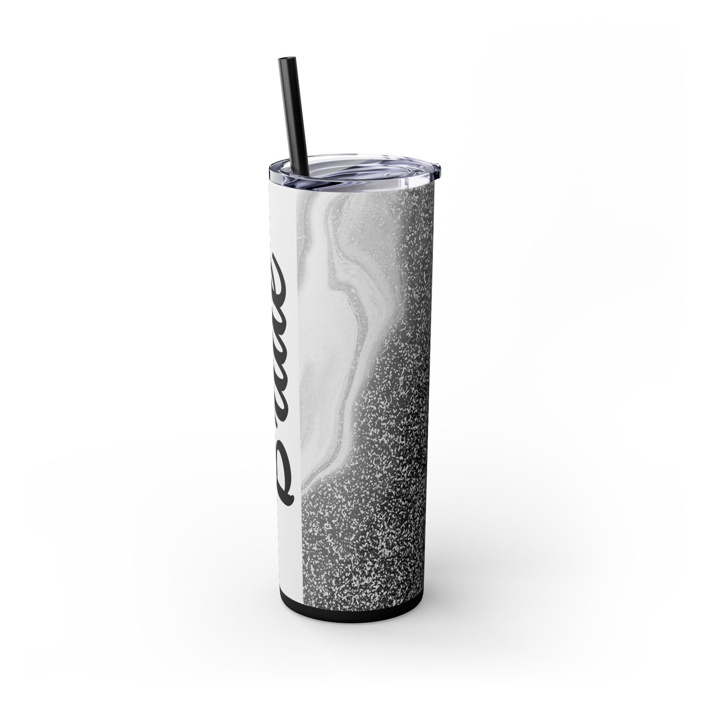 Bride Skinny Tumbler, 20oz - Silver Wedding Formal Bridal Gift, Drinkware, Bridal Party Favors, Bachelorette Gift, Wedding Anniversary Gifts