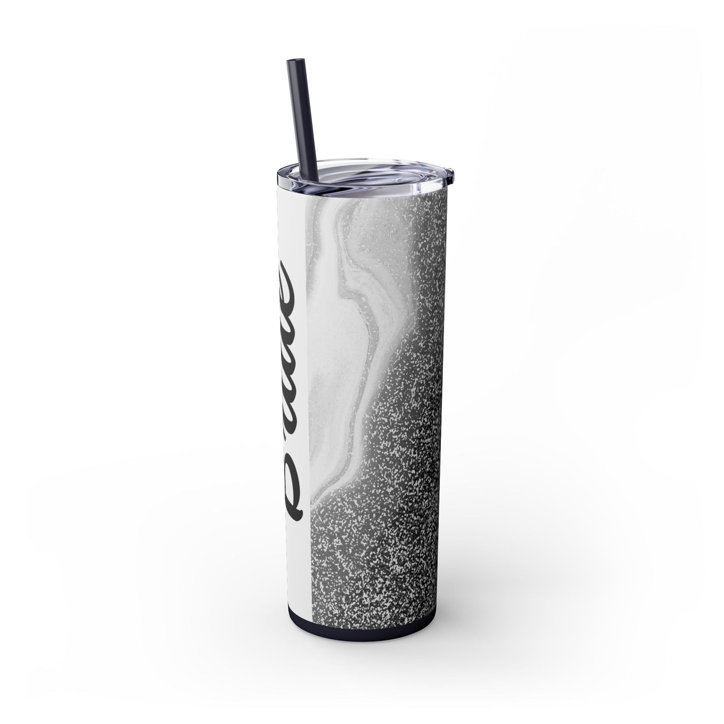 Bride Skinny Tumbler, 20oz - Silver Wedding Formal Bridal Gift, Drinkware, Bridal Party Favors, Bachelorette Gift, Wedding Anniversary Gifts
