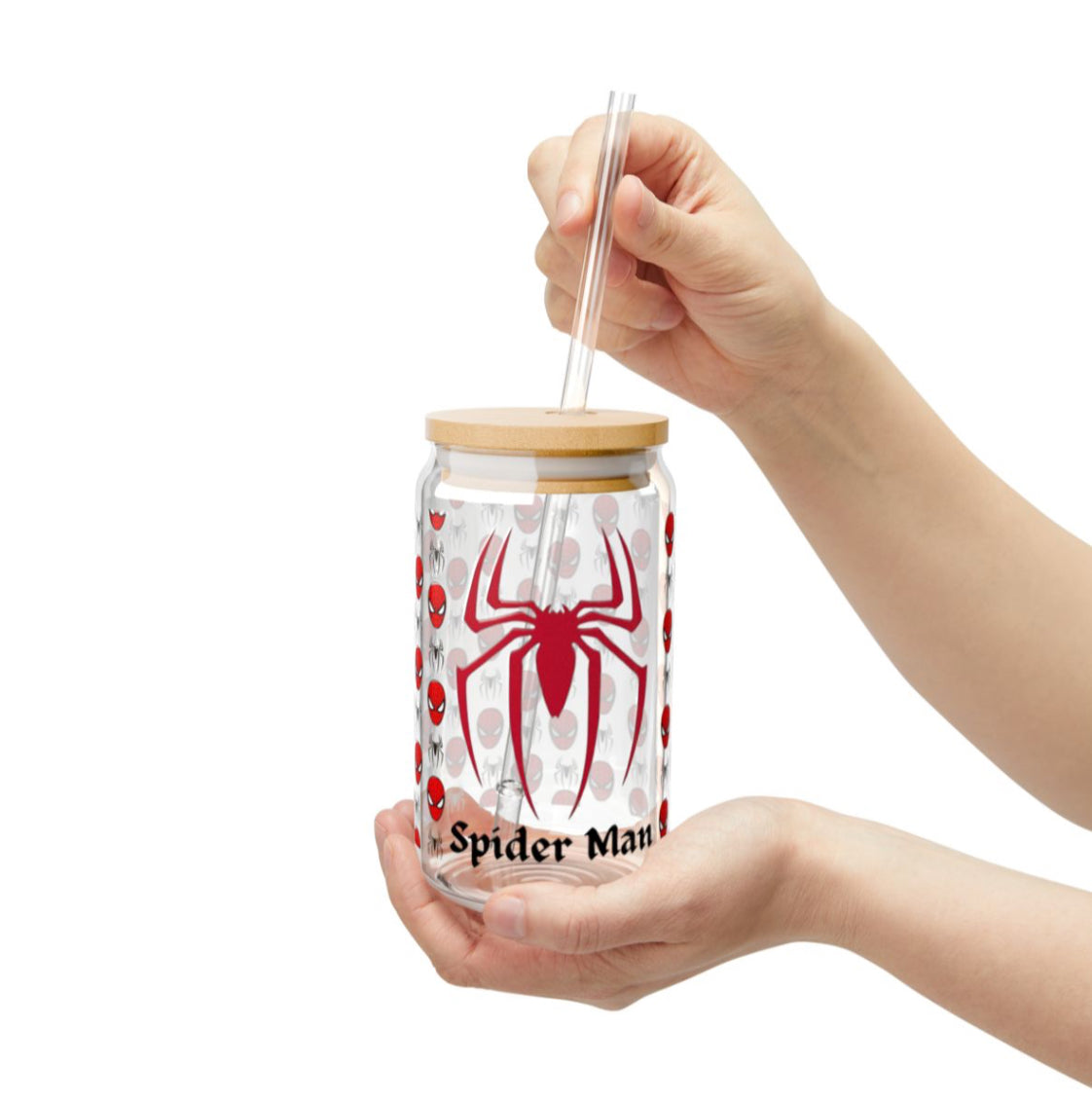 Heroic Web Crawler Glass Cup