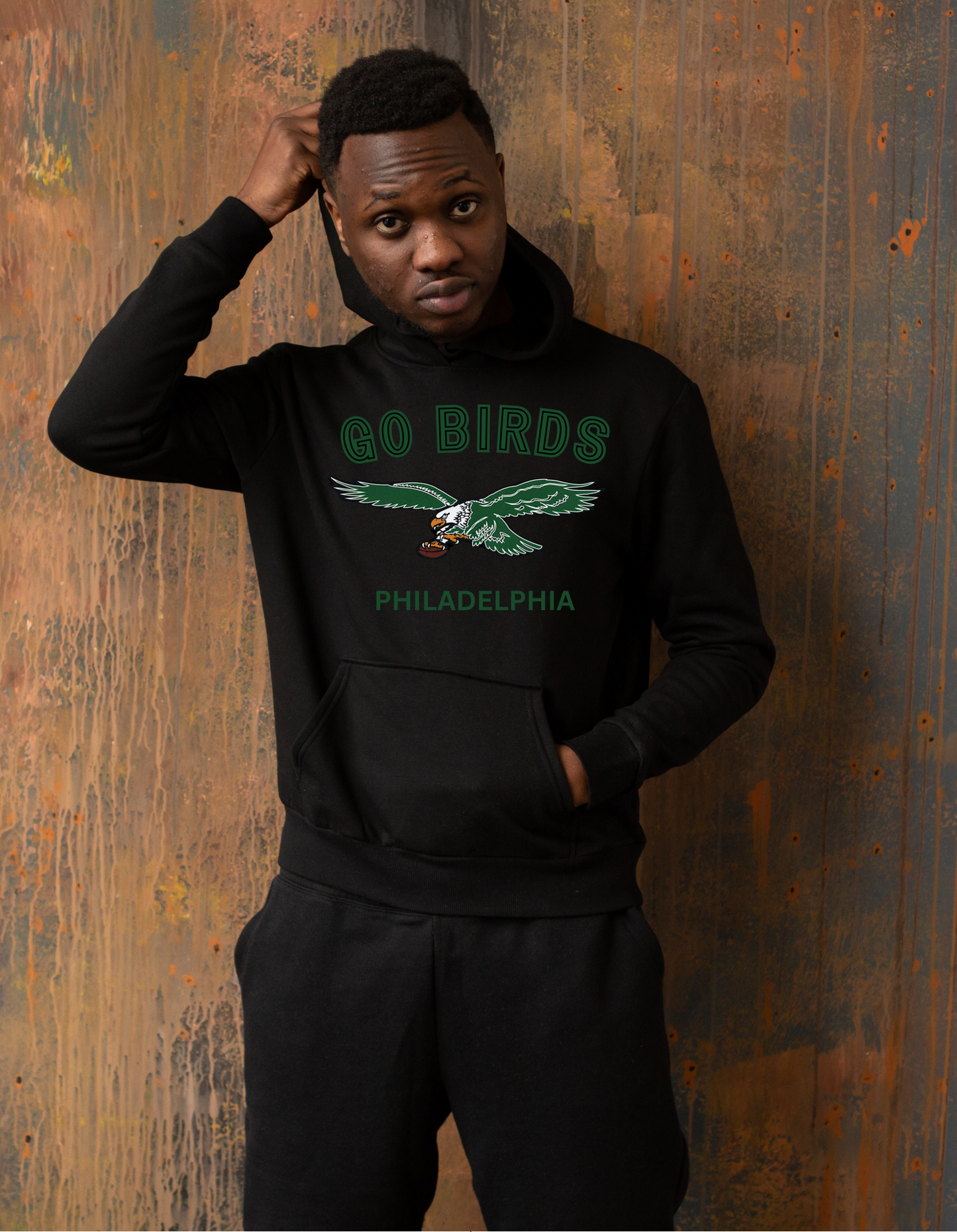 "Philadelphia Eagles Pride Hoodie Set - Front & Back Edition"